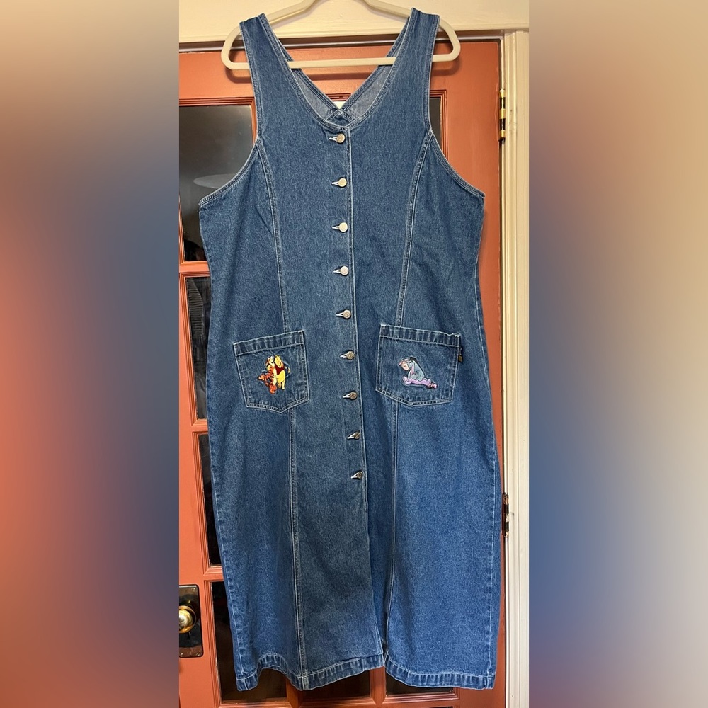 Disney Winnie the Pooh Denim Maxi Dress